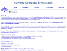 Tablet Screenshot of illawarrapcug.org.au